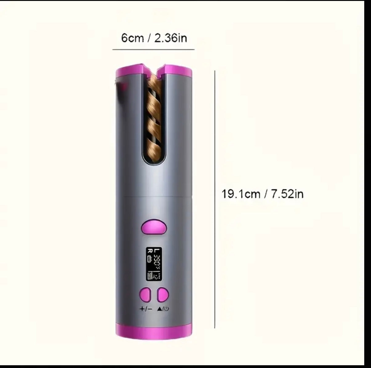 Fer à Boucler Sans Fil USB – Styling Précis & Mobile