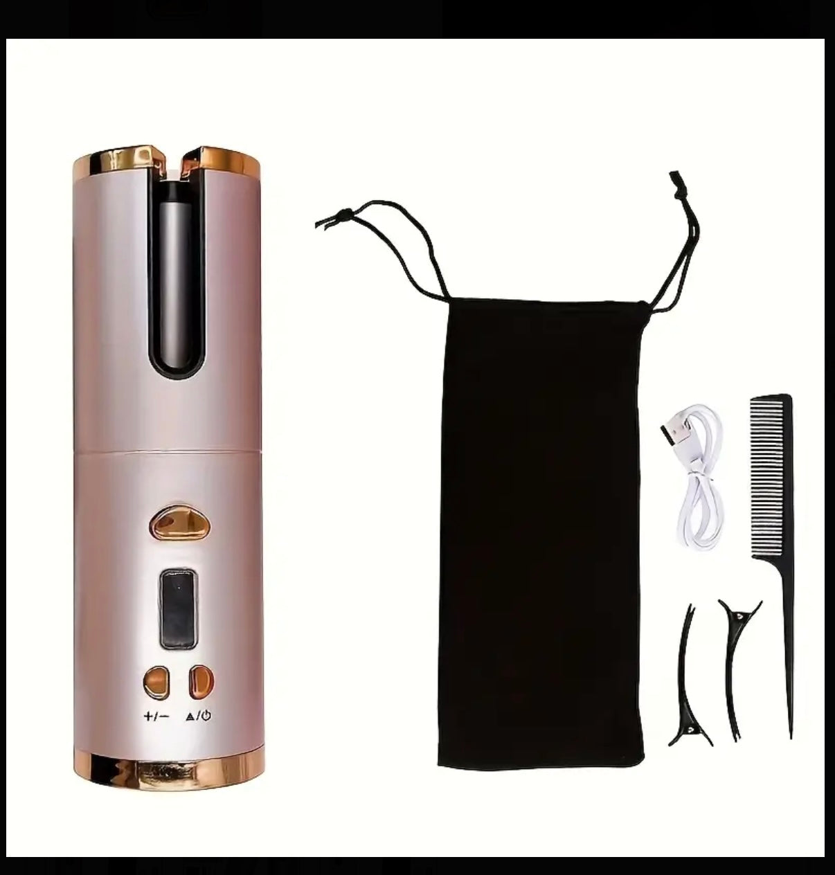 Fer à Boucler Sans Fil USB – Styling Précis & Mobile