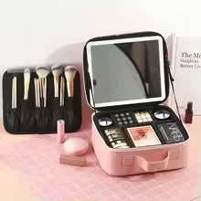 Trousse de Maquillage avec Miroir LED – Élégance & Praticité