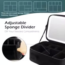 Trousse de Maquillage avec Miroir LED – Élégance & Praticité