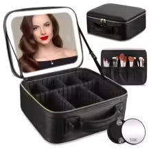 Trousse de Maquillage avec Miroir LED – Élégance & Praticité