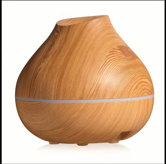 Diffuseur d'huile essentiel-Grand format, Minuterie, Arrêt Automatique, Technologie Brume à Ondes Sonores, Alimentation USB