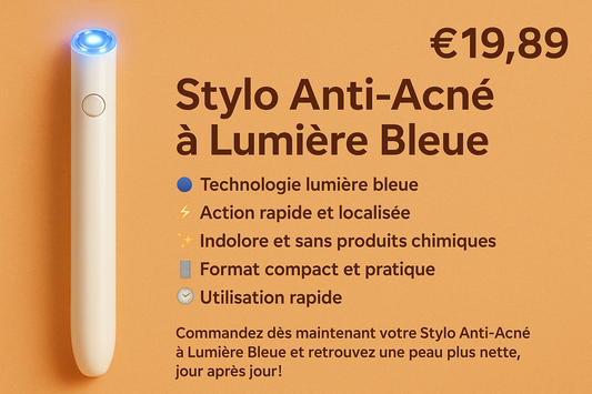 Stylo Anti-Acné à Lumière Bleue – Traitement Rapide Naturel & Indolore