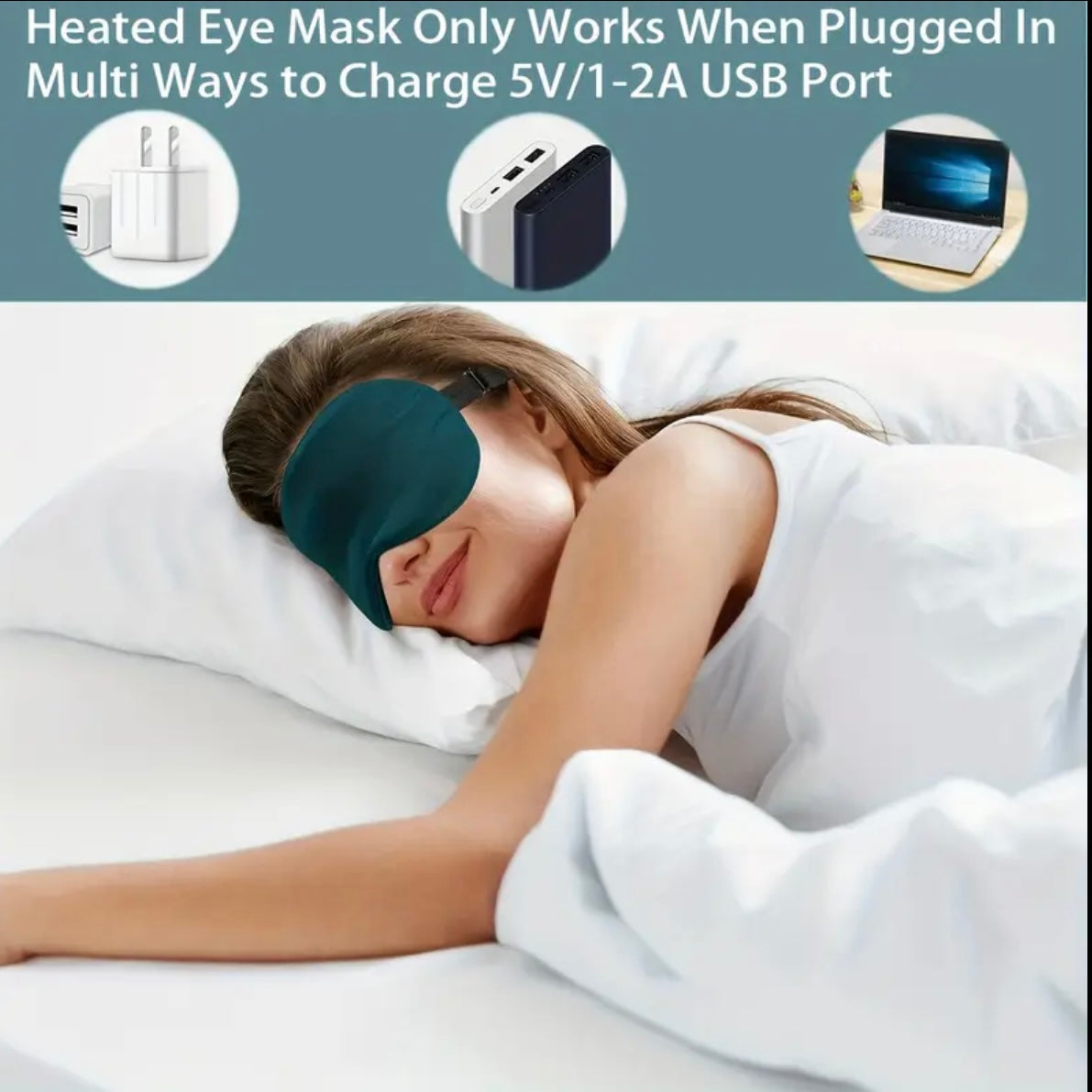 Masque Chauffant pour les Yeux USB – Confort, Détente & Bien-Être