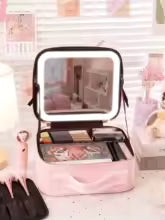Trousse de Maquillage avec Miroir LED – Élégance & Praticité