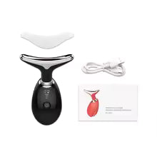 Appareil Beauté Anti-Rides EMS + Chauffe 45 °C + LED 7 Couleurs